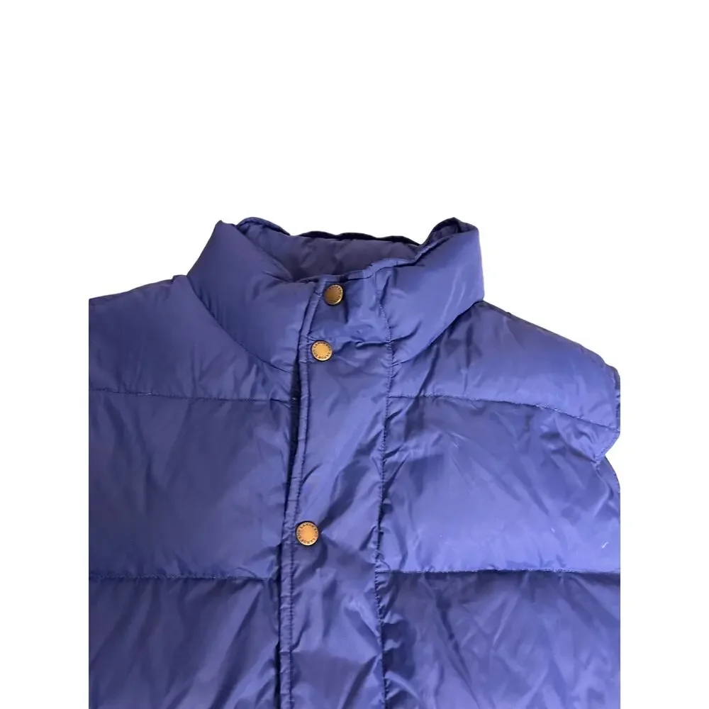 Vintage Lands End Down Feather Puffer Vest Mens XL Gorpcore Outdoor Hiking
